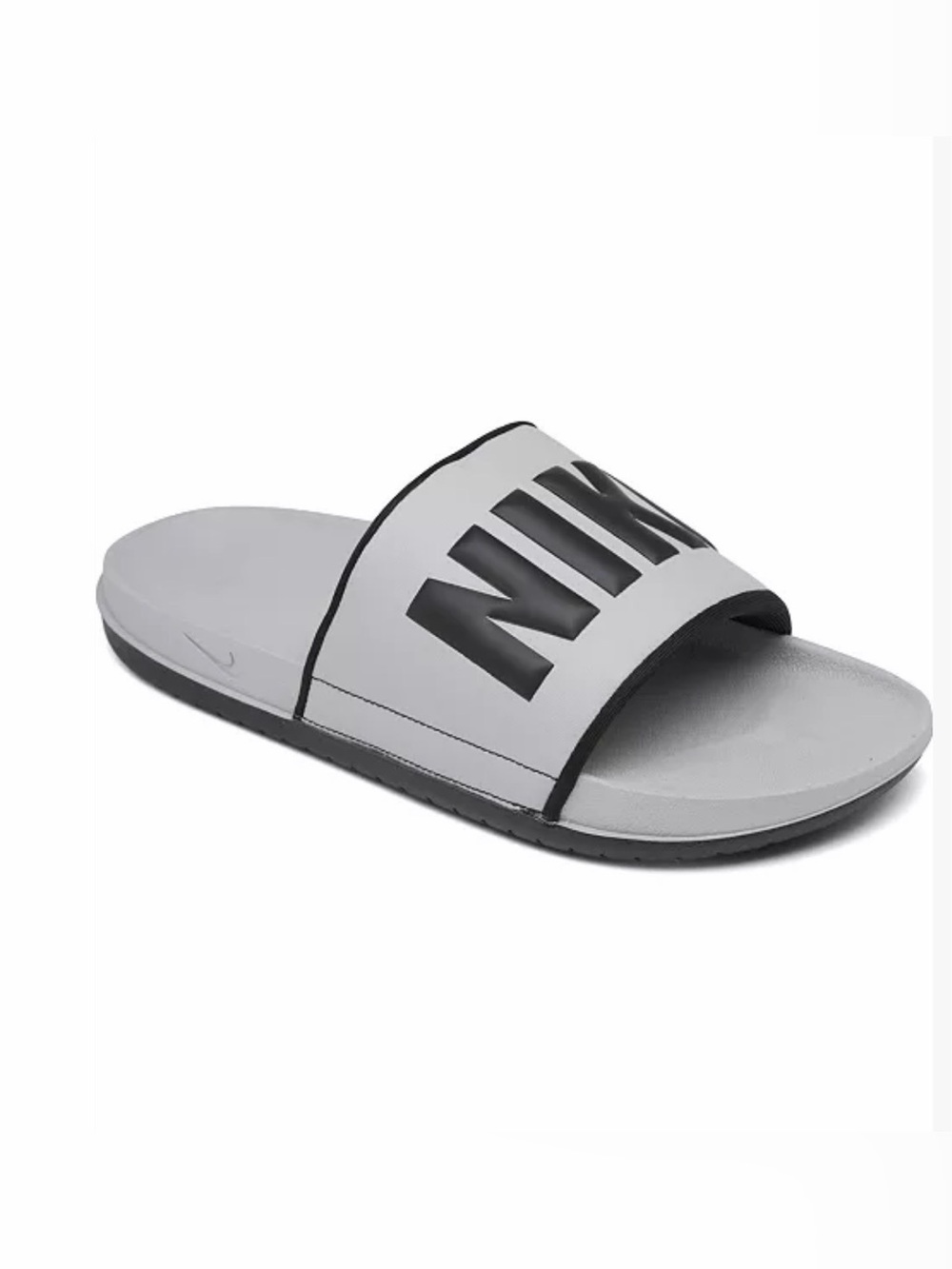 Nike Offcourt Slides
in Gray with Black Logo